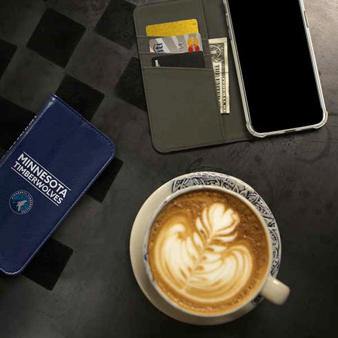 NBA Minnesota Timberwolves Standard - Navy Blue iPhone 15 Pro Folio Case